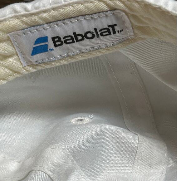 Babolat White & Blue Lightweight Adjustable Lightweight Tennis Cap - Picture 6 of 6